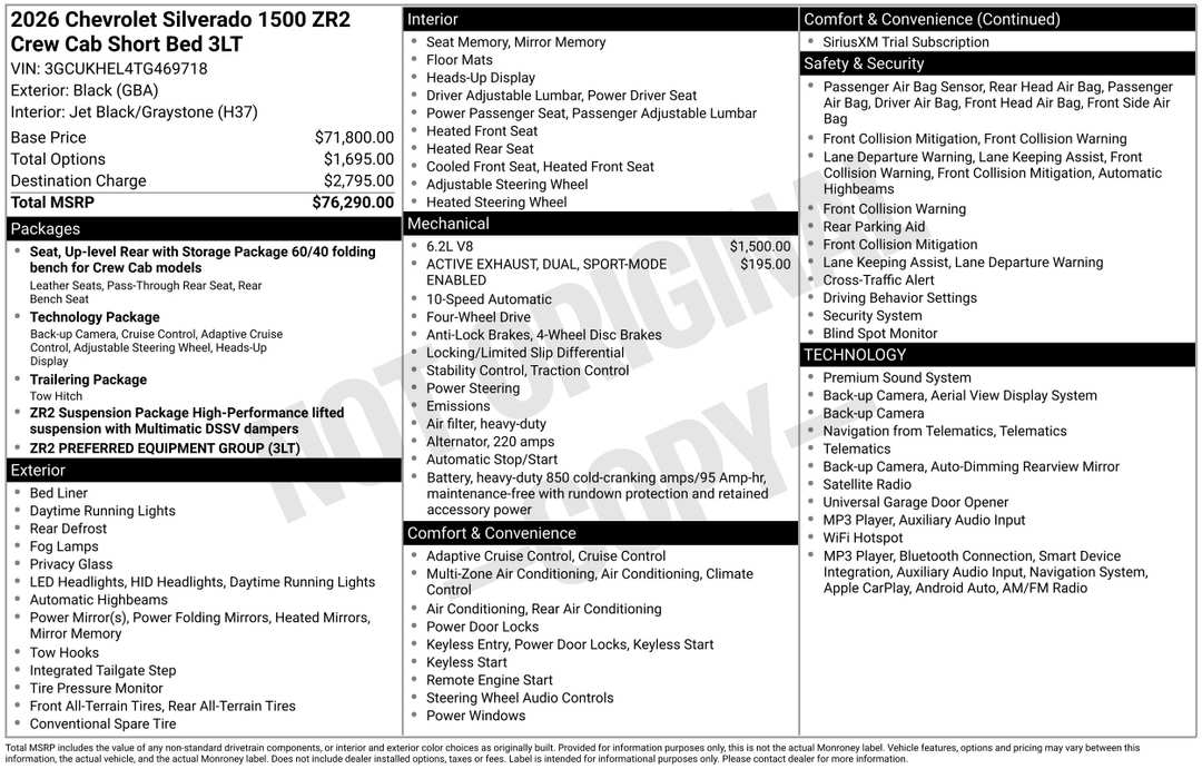 2026 Chevrolet Silverado 1500 ZR2 - Image 3