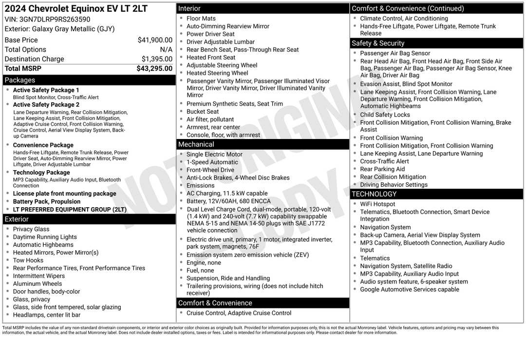 2024 Chevrolet Equinox Ev LT - Image 2