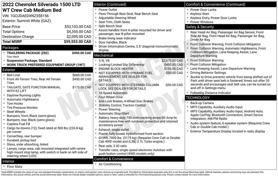 2022 Chevrolet Silverado 1500 WT - Image 2