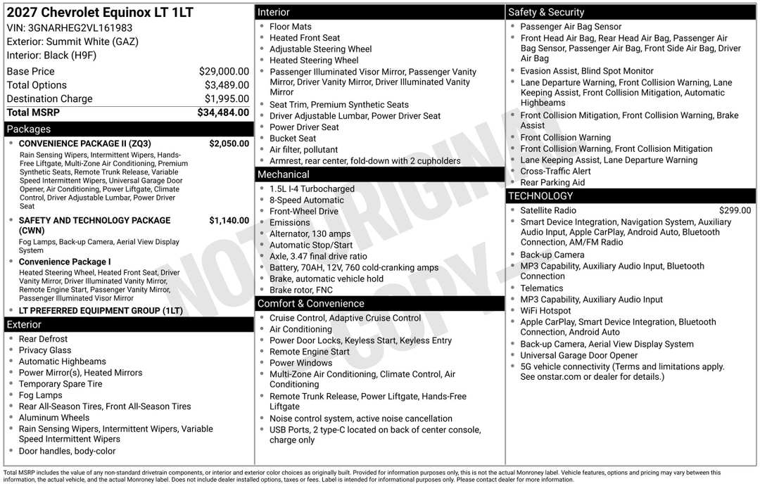2027 Chevrolet Equinox LT - Image 3